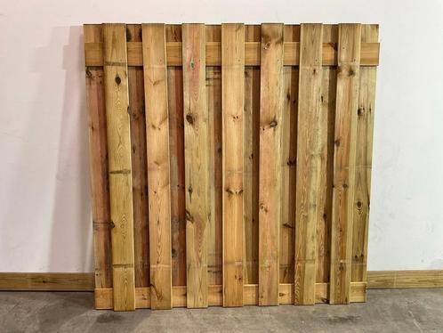Houten tuinscherm geïmpregneerd 180x180cm 17-planks, Tuin en Terras, Tuinschermen, Nieuw, 150 tot 200 cm, Hout, 150 tot 200 cm