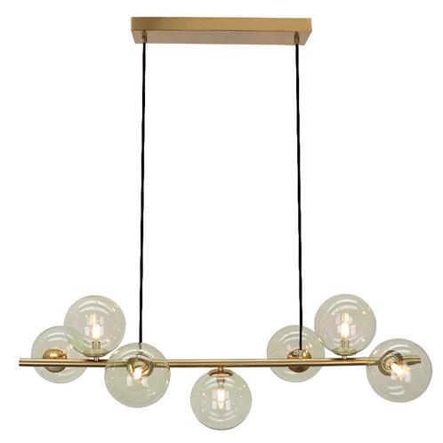 Design hanglamp groen, Remo, Huis en Inrichting, Lampen | Hanglampen, Nieuw, Glas, 75 cm of meer, Ophalen of Verzenden