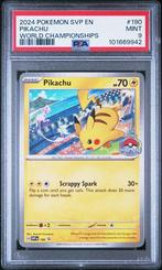 PSA 9 | Pikachu World Championshiops | SV Black Star Promo, Hobby en Vrije tijd, Verzamelkaartspellen | Pokémon, Ophalen of Verzenden