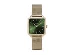 Cluse La Tétragone Mesh Green, Gold Colour, Verzenden, Nieuw