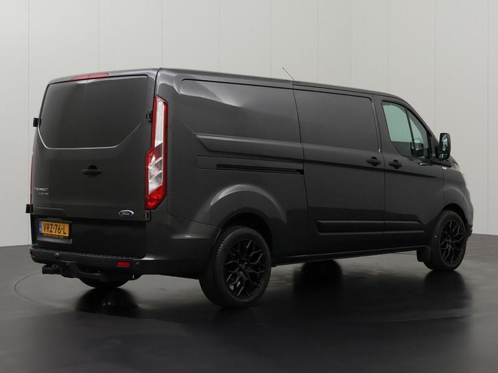 Ford Transit Custom Bestelbus L2 H1 2022 Diesel, Auto's, Ford, Dealer onderhouden, Te koop, Zwart, Handgeschakeld, Financial lease