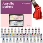 Maaleo Acrylverf Set 24 Kleuren - 12 ml Tubes voor Alle O..., Hobby en Vrije tijd, Schilderen, Ophalen of Verzenden, Nieuw