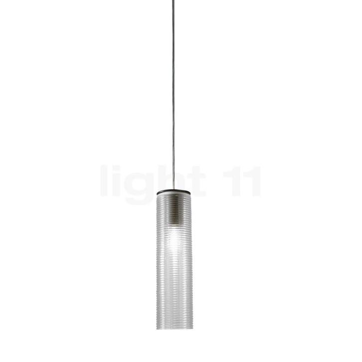 Panzeri Clio Hanglamp, plafondkapje zwart/glas kristal, Huis en Inrichting, Lampen | Hanglampen, Nieuw, Verzenden
