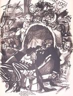 Spotprent Slapend Tweede Kamerlid wordt niet wakker van p..., Antiek en Kunst, Kunst | Litho's en Zeefdrukken, Verzenden