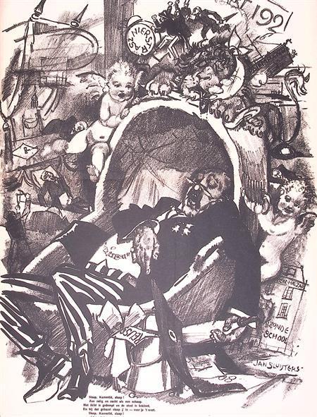 Spotprent Slapend Tweede Kamerlid wordt niet wakker van p..., Antiek en Kunst, Kunst | Litho's en Zeefdrukken, Verzenden