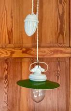 Plafondlamp - Porselein, Metaal, Glas - Industriële hanglamp, Antiek en Kunst