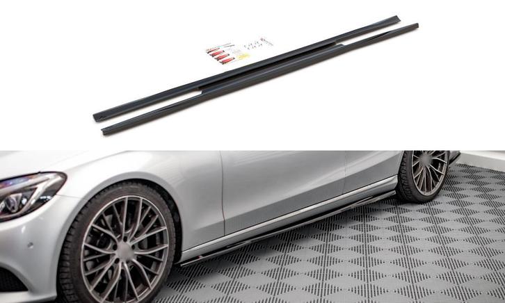 Side skirts Diffuser voor Mercedes Benz C Klasse W205 S205, Auto-onderdelen, Carrosserie en Plaatwerk, Nieuw, Mercedes-Benz, Links