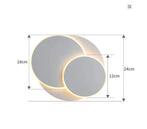 LED Wandlamp – Moderne 15W Eclipse 3-in-1, 350° Draaibaar, Verzenden, Nieuw