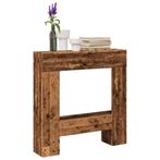 vidaXL Haardombouw 81x18x82 cm bewerkt hout oud houtkleurig, Huis en Inrichting, Haarden, Verzenden, Nieuw