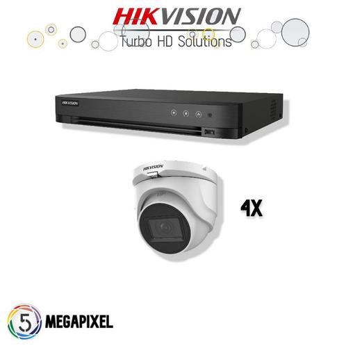 Hikvision Turbo HD Set | 4x Eyeball | 5 Megapixel |, Audio, Tv en Foto, Videobewaking, Ophalen of Verzenden