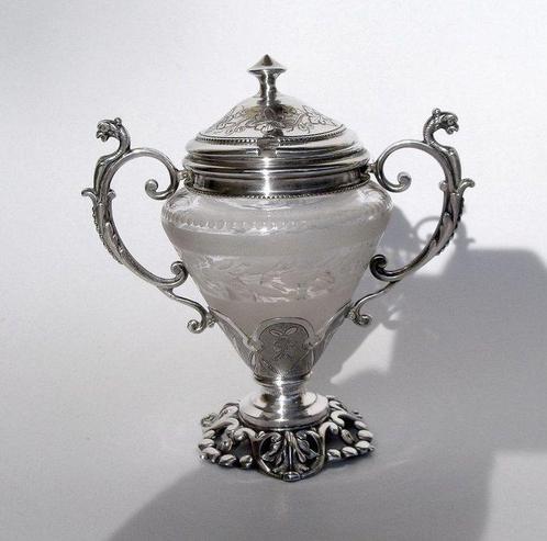 Alphonse Debain - Mustard Pot - Paris 1890, Antiek en Kunst, Antiek | Goud en Zilver