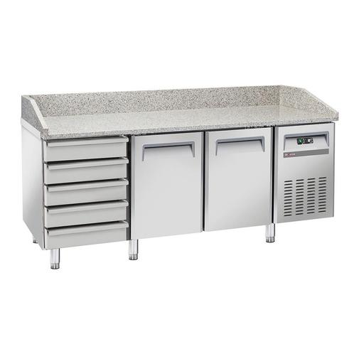 Diverso By Diamond Horeca Pizzawerkbank | 2 Deuren + 5 Deegl, Witgoed en Apparatuur, Koelkasten en IJskasten, Ophalen of Verzenden