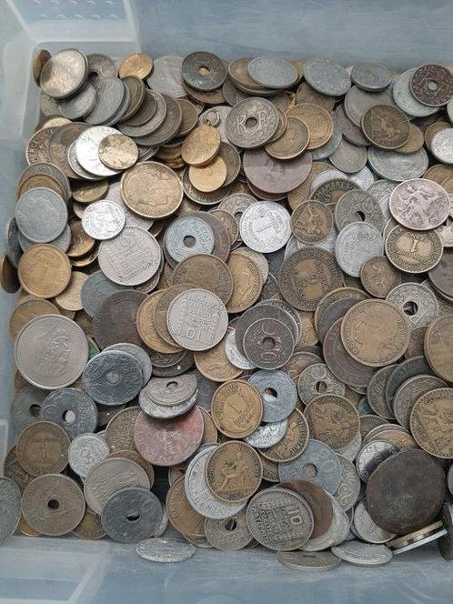 Wereld. Lot denviron 3,5 kgs de monnaies majorité France, Postzegels en Munten, Munten | Europa | Niet-Euromunten