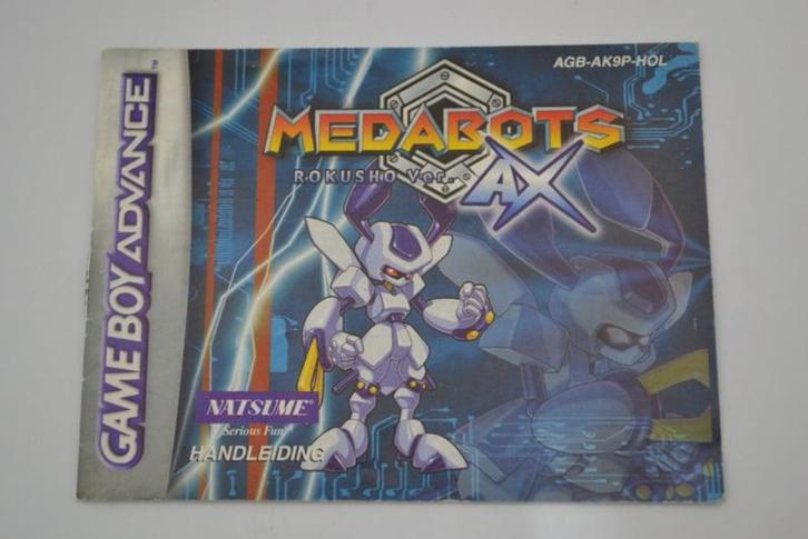 Medabots Rokusho Ver. AX (GBA HOL MANUAL), Spelcomputers en Games, Spelcomputers | Nintendo Portables | Accessoires, Zo goed als nieuw