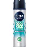 Nivea Men Deodorant Spray Cool Kick Fresh 150 ml, Verzenden, Nieuw