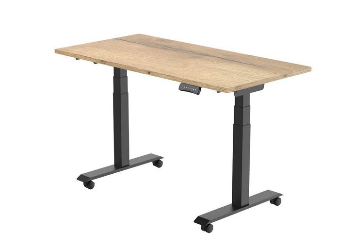 Verrijdbaar en opklapbaar elektrisch zit/sta bureau, 120x..., Zakelijke goederen, Kantoor en Winkelinrichting | Kantoormeubilair en Inrichting