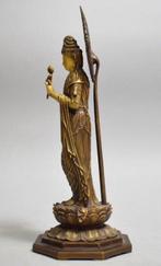 Beeld, budda - 35.7 cm - Brons, Antiek en Kunst