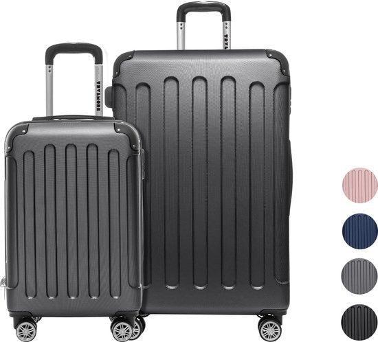 2dekans | TRVLMORE Kofferset - 2 Delig - 38L Handbagage +, Sieraden, Tassen en Uiterlijk, Koffers, Zo goed als nieuw, Ophalen of Verzenden