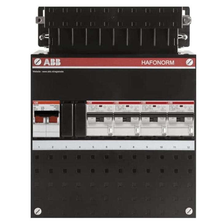 ABB busboard groepenkast 1 fase 4 aardlekautomaten 220 x 280, Doe-het-zelf en Verbouw, Elektra en Kabels, Nieuw, Ophalen of Verzenden