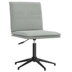 vidaXL Eetkamerstoel fluweel lichtgrijs, Huis en Inrichting, Stoelen, Verzenden, Nieuw