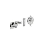 Intersteel WC-overslag met bocht vrij/bezet - chroom, Doe-het-zelf en Verbouw, Hang- en Sluitwerk, Verzenden, Nieuw