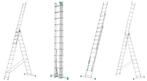 Uitschuifbare ladder - multifunctionele trapladder - 9,30 m, Doe-het-zelf en Verbouw, Ladders en Trappen, Ophalen of Verzenden