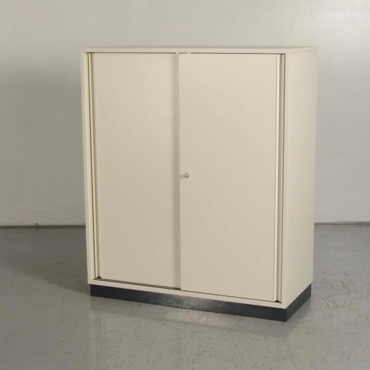 Schuifdeurkast Assmann - Wit - 120 x 100 cm - Incl. 4, Zakelijke goederen, Kantoor en Winkelinrichting | Kantoormeubilair en Inrichting