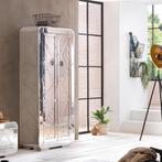 *WOONWINKEL* Wandkast Aluminium Zilver Met Planken, Verzenden, Nieuw