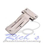 Scharnier RVS gebogen 180 mm, Doe-het-zelf en Verbouw, Hang- en Sluitwerk, Ophalen of Verzenden, Nieuw