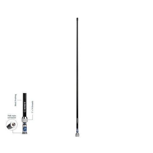 Scout Polyester VHF Antenne Quick 1 lengte 1 meter Zwart Qui, Watersport en Boten, Navigatiemiddelen en Scheepselektronica, Nieuw