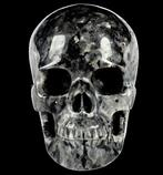 667 g 9,80 x 7,50 cm Larvikiet Noordlicht Skull Plutoniet, Nieuw