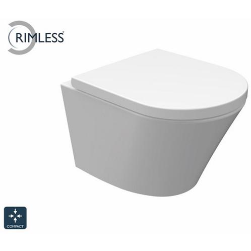 Wiesbaden Vesta Junior Wandcloset Rimless Verkort met Vesta, Doe-het-zelf en Verbouw, Sanitair, Nieuw, Ophalen of Verzenden