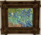 Irissen geschilderde Van Gogh reproductie in olie op doek.