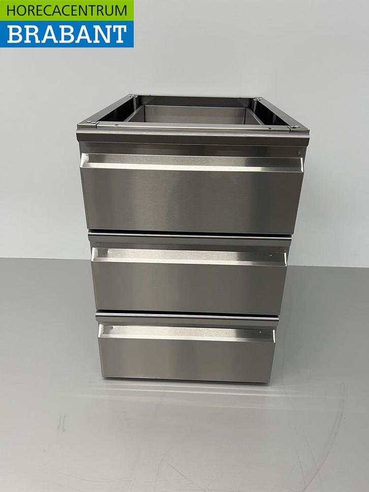 HCB RVS Onderbouw Inbouw Ladenblok Ladenkast 3 laden, Zakelijke goederen, Horeca | Keukenapparatuur, Nieuw in verpakking, Ophalen of Verzenden