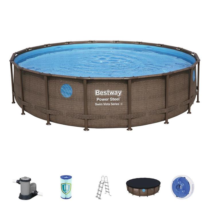 Power Steel zwembad 549x122 cm (set), Kinderen en Baby's, Speelgoed | Buiten | Zandbakken, Nieuw, Verzenden