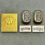 Wereld. Lote 5 lingotes plata 999, muy dificil de conseguir, Postzegels en Munten