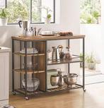 Serveerwagen Industrieel – 5 Planken MDF en Metaal, 110 cm, Huis en Inrichting, Verzenden, Nieuw