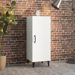 vidaXL Dressoir 34,5x34x90 cm bewerkt hout wit, Minder dan 50 cm, Verzenden, Nieuw, 25 tot 50 cm