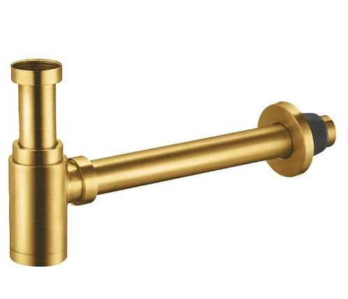 Aloni Luxe Sifon geborsteld messing / goud, Doe-het-zelf en Verbouw, Sanitair, Nieuw, Ophalen of Verzenden