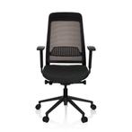 Bureaustoel | Met Armleuning | Stof/Netstof | Zwart |, Huis en Inrichting, Bureaus, Verzenden, Nieuw