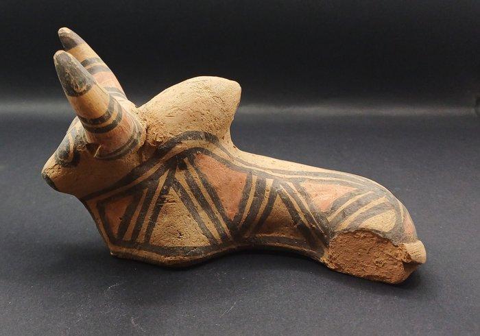 Indus Vallei Terracotta Bull REPLICA - 120 mm (Zonder, Antiek en Kunst, Antiek | Overige Antiek