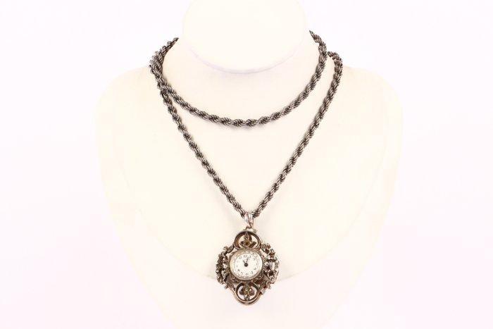 Zonder minimumprijs - Ketting met hanger Zilver - horloge, Sieraden, Tassen en Uiterlijk, Antieke sieraden