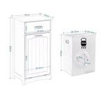 Witte badkamerkast met wasmand 42x82x30 cm, Huis en Inrichting, Badkamer | Badkamermeubels, Verzenden, Nieuw