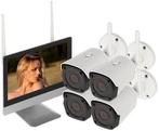 WL4 WIFI-KIT-M5B bewakingscamera set met 4x 5MP WiFi bullet, Nieuw, Ophalen of Verzenden