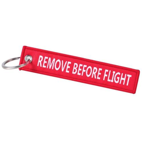 Fako Bijoux® - Sleutelhanger - Remove Before Flight - Print, Verzamelen, Sleutelhangers, Verzenden