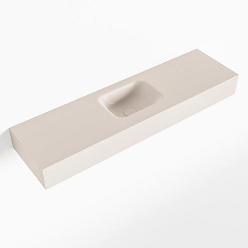 MONDIAZ LEX Linen vrijhangende solid surface wastafel 110cm., Doe-het-zelf en Verbouw, Sanitair, Overige typen, Nieuw, Ophalen of Verzenden