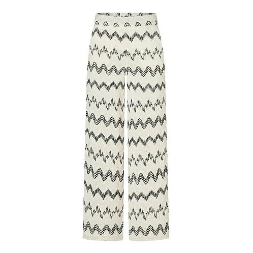 MAC • gehaakte Palazzo pantalon zwart • 36, Kleding | Dames, Broeken en Pantalons, Beige, Nieuw, Maat 36 (S), Verzenden