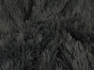 Langharig bont stof – Donkergrijs, Hobby en Vrije tijd, Stoffen en Lappen, 120 cm of meer, 200 cm of meer, Grijs, Nieuw, Polyester