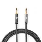 3.5 mm jack kabel | Nedis | 2 m (Stereo, Verguld, Gun metal), Verzenden, Nieuw