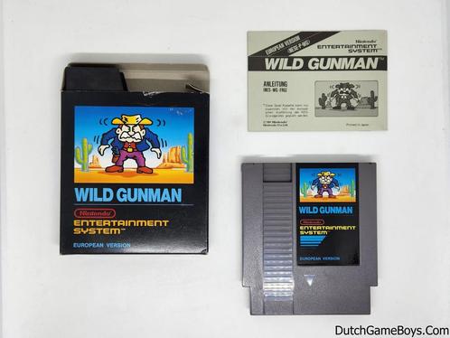 Nintendo Nes - Wild Gunman - Small Box, Spelcomputers en Games, Games | Nintendo NES, Gebruikt, Verzenden